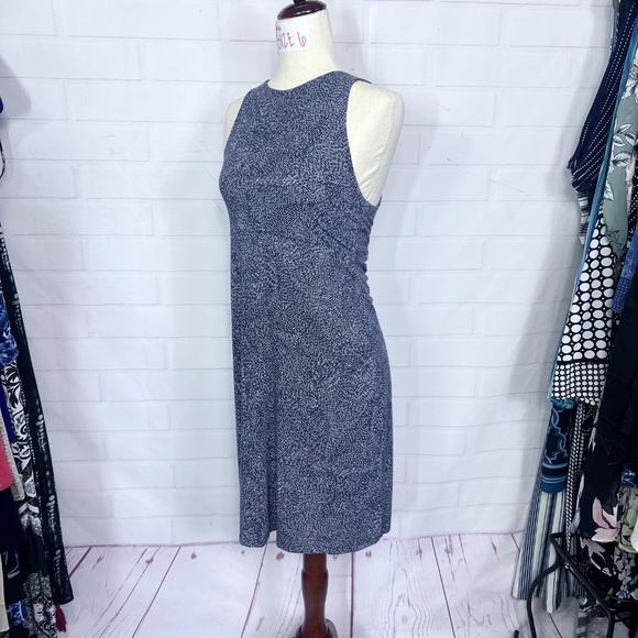 |•ATHLETA•| Navy Stretch Racerback Dress Size Small - Picture 3 of 6